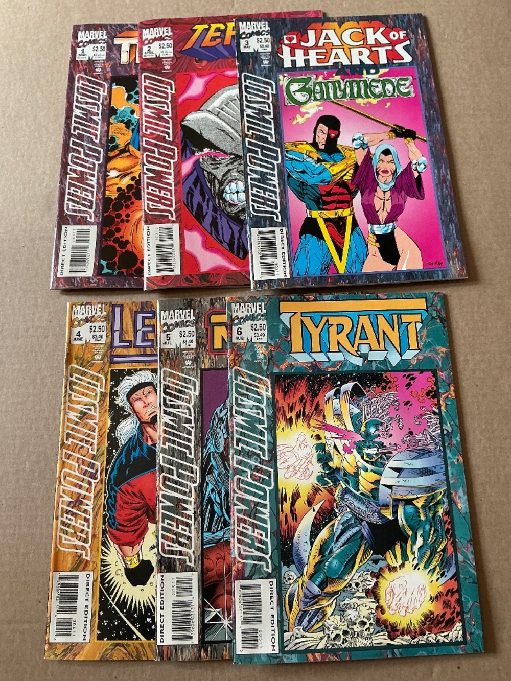 Marvel Comics Cosmic Powers Complete Set #1-6 Thanos 1994 Ron Lim
